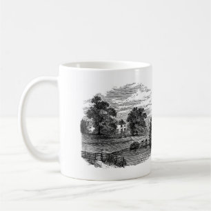 Mug Croquis d'une ferme rurale américaine
