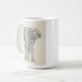 Mug Croquis éléphant (Devant gauche)