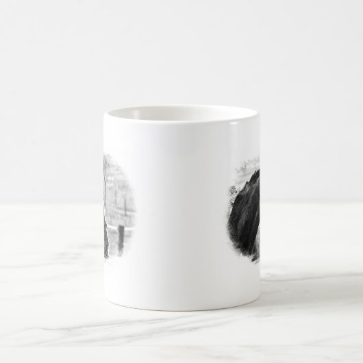 Mug Croquis noir blanc (Centre)