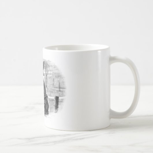 Mug Croquis noir blanc (Droite)
