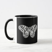 Mug Croquis papillon, blanc et noir (Gauche)