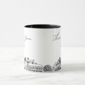 Mug Croquis Seattle Mariage simple personnalisé café M (Centre)