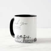 Mug Croquis Seattle Mariage simple personnalisé café M (Devant gauche)