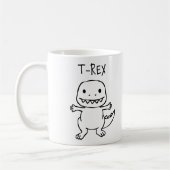 Mug Croquis T-Rex T-Pose (Gauche)