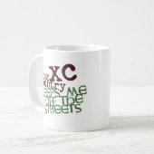 Mug Cross Country Running © Funny Me garde hors des ru (Devant gauche)