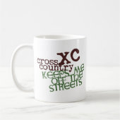 Mug Cross Country Running © Funny Me garde hors des ru (Gauche)
