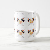 Mug Crossed Fantasy Axes with Fiery Energy – Powerful  (Devant droit)