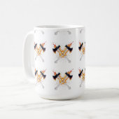 Mug Crossed Fantasy Axes with Fiery Energy – Powerful  (Devant gauche)