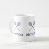 Mug Crossed Squash Racquets Blue (Devant gauche)
