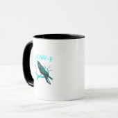 Mug Crow F-Caw-F Funny Bird Retro (Devant gauche)