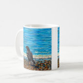 Mug Crow on the Beach 2 Peinture (Devant gauche)