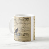 Mug Crow sur une feuille de musique (Devant gauche)