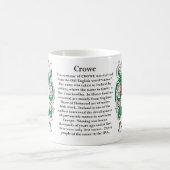 Mug Crowe, l'origine, la signification et la crête sur (Centre)