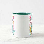 Mug Croyez à la Magie de Noël Rétro Boho (Centre)