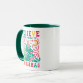 Mug Croyez à la Magie de Noël Rétro Boho (Devant gauche)