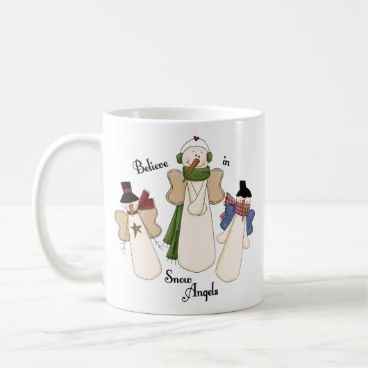 Mug Croyez aux anges de neige (Gauche)