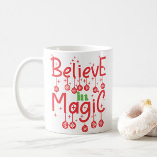 Mug Croyez en la citation magique de Noël