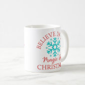 Mug Croyez en la magie - Flocon de neige (Devant droit)