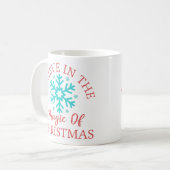 Mug Croyez en la magie - Flocon de neige (Devant gauche)
