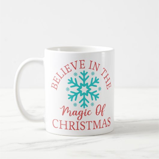 Mug Croyez en la magie - Flocon de neige (Gauche)