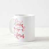 Mug Croyez en magie de Noël (Devant gauche)