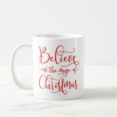 Mug Croyez en magie de Noël (Gauche)