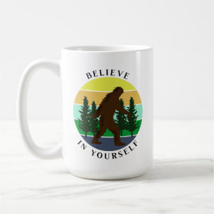 Mug Croyez en vous-même   Bigfoot Coucher de soleil Vi