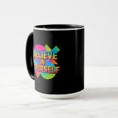 Mug Croyez en vous-même don de motivation (Devant gauche)