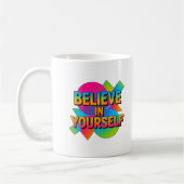 Mug Croyez en vous-même don de motivation (Gauche)