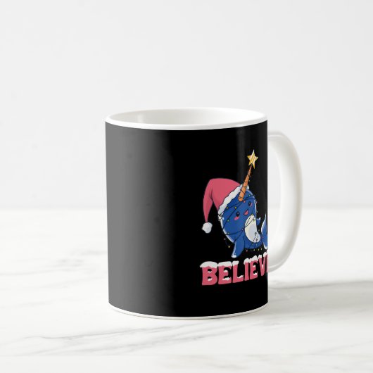 Mug Croyez Narwhal Noël Fée Lumières (Devant droit)