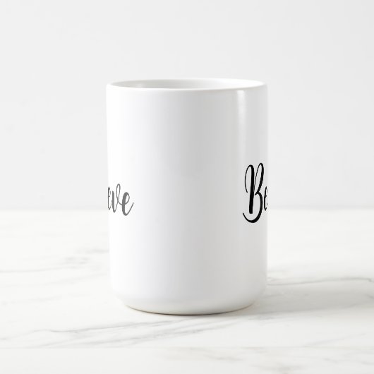 Mug Croyez Simple Moderne Minimaliste (Centre)