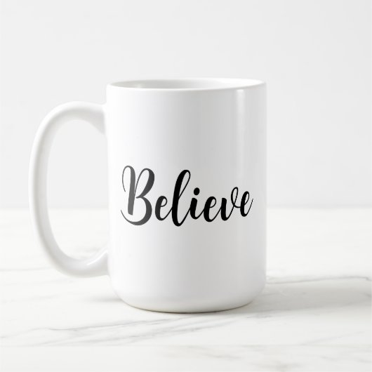 Mug Croyez Simple Moderne Minimaliste (Gauche)