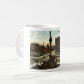 Mug Cru 1910 de Cleveland Ohio de place publique (Devant gauche)