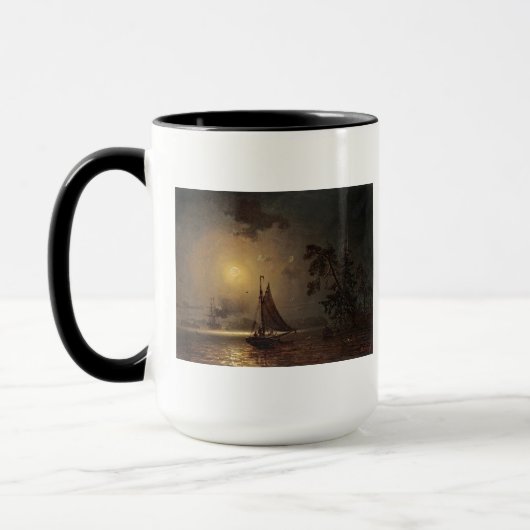 Mug Cru de nuit de lune de nocturne-voyage de Marcus (Gauche)