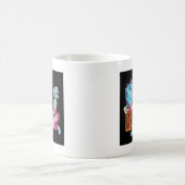 Mug Cru de respiration de dragon de femme et de feu (Centre)
