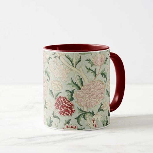 Mug Cru floral de Pre-Raphaelite de William Morris (Devant droit)