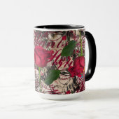 Mug Cru moderne rose et calligraphie (Devant droit)