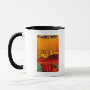 Mug Cru PosterEurope de Messageries Maritimes