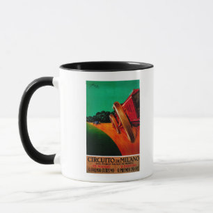 Mug Cru PosterEurope de Milan de Di de Circuito
