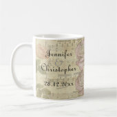 Mug Cru rose et ensemble de mariage de score de (Gauche)