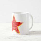 Mug Cru rouge communiste d'étoile (Devant droit)