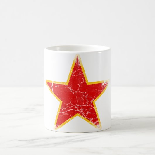 Mug Cru rouge communiste d'étoile (Centre)