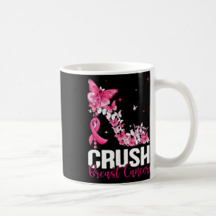 Mug Crush Cancer du sein Sensibilisation Bling Pink Ri