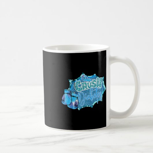 Mug Crush Diabetes Blue Boxer Gants Diabète Sensiene (Droite)