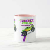 Mug Crusher It MONSTER TRUCK ROSE NOM D'ÂGE Anniversai (Centre)