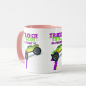 Mug Crusher It MONSTER TRUCK ROSE NOM D'ÂGE Anniversai (Devant gauche)