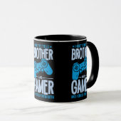 Mug Crushing deux titres Brother et Gamer (Devant droit)