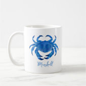 Mug Crustacé Crabe Bleu Plage (Gauche)
