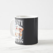 Mug Crusty White Dog Funny For Men Women (Devant gauche)