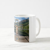 Mug Cruz transparente INRI (Devant droit)